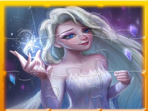 Elsa Frozen Jigsaw Puzzle - free online Browser game
