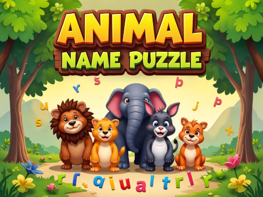 Animal Name Puzzle - free online Browser game