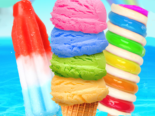 Rainbow Ice Cream And Popsicles - free online Browser game