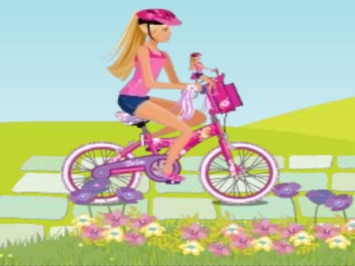 Barbie Rides Bike - free online Browser game