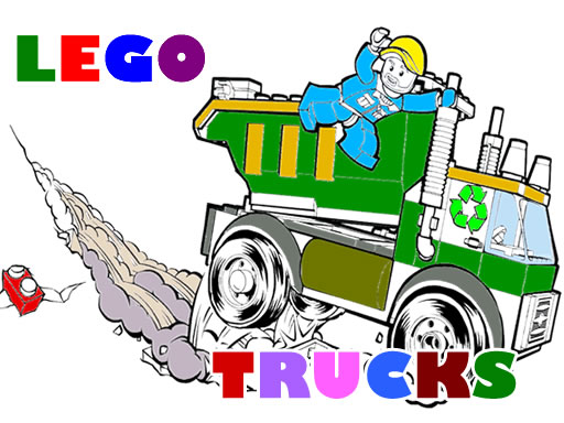 Lego Trucks Coloring - free online Browser game