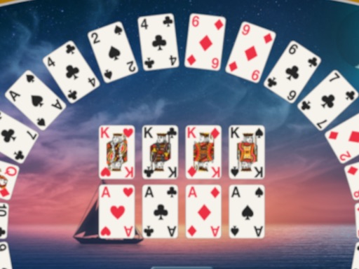 Crescent Solitaire - free online Browser game
