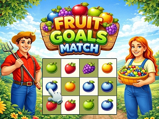 Fruit Goals Match - free online Browser game