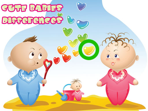 Cute Babies Differences - free online Browser game