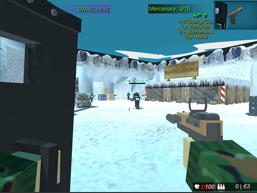 Blocky Combat Swat 2 - free online Browser game