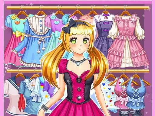 Anime Kawaii Dress Up Game for Girl - free online Browser game