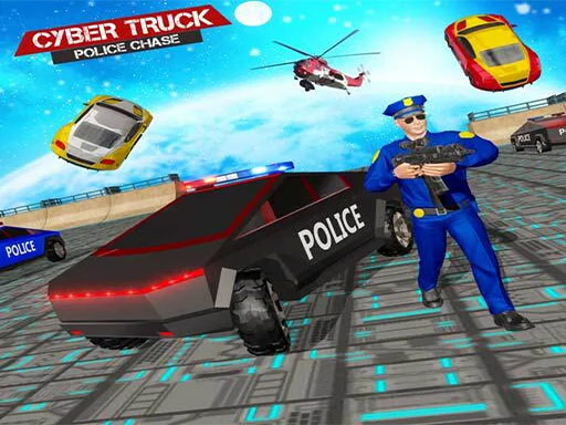 US Police CyberTruck Chase - free online Browser game