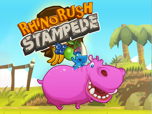 Rhino Rush Stampede - free online Browser game