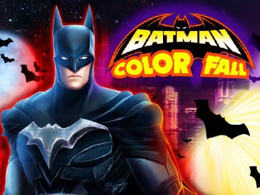 Batman Color Fall Puzzle Game - free online Browser game