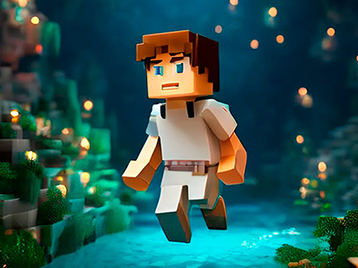 Noobik Parkour in a Cave! - free online Browser game