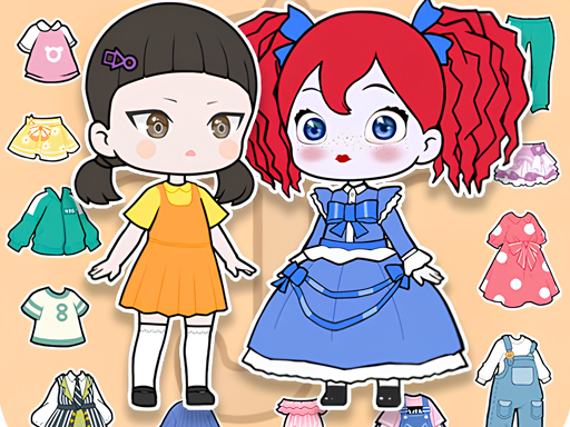 Cute Doll Dress Up - free online Browser game