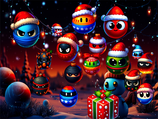 Christmas Rush : Red and Friend Balls - free online Browser game