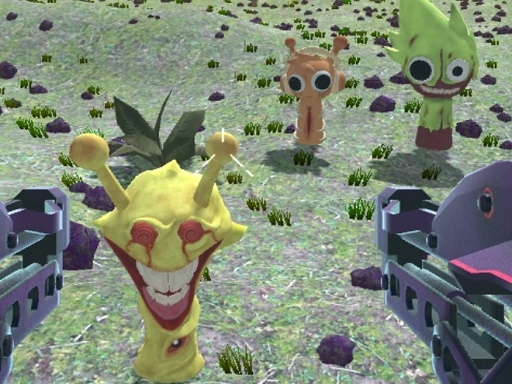 Sprunki Island Survival Shooting - free online Browser game