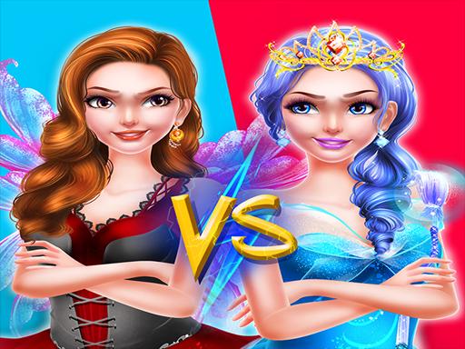 Fairy Princess Dress Up VS Witch Makeup - free online Browser game