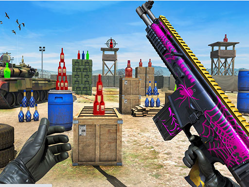 New Bottle Shooting Game - free online Browser game