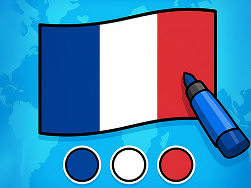 Flag Paint Puzzle Game - free online Browser game