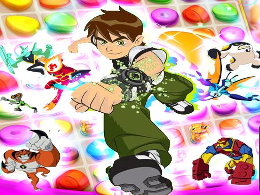 Ben 10 Gold match-3 - free online Browser game