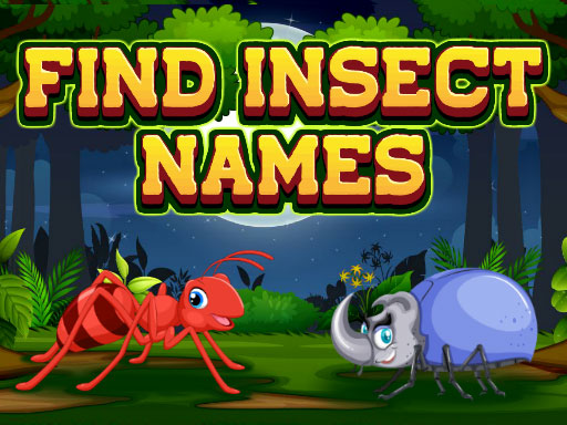 Find Insect Names - free online Browser game
