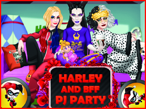 Dress Up Game: Harley and BFF PJ Party - free online Browser game