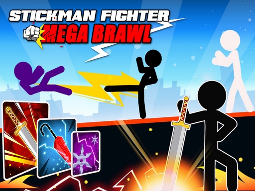 Stickman Fighter : Mega Brawl - free online Browser game