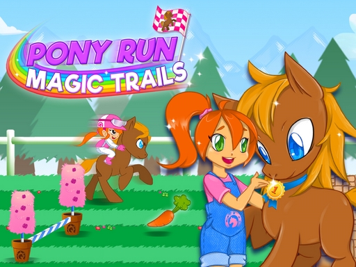 Pony Run : Magic Trails - free online Browser game