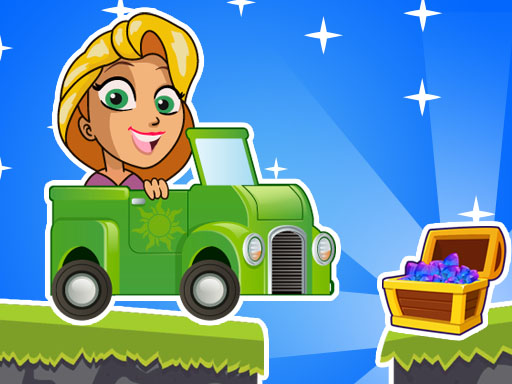 Princess Rapunzel Car Racing Adventure - free online Browser game