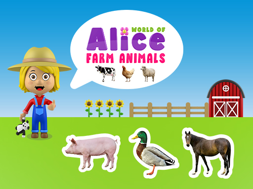 World of Alice Farm Animals - free online Browser game