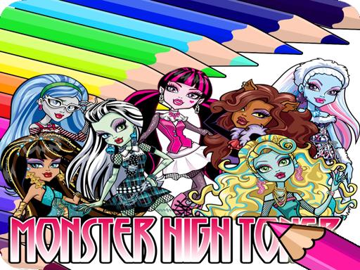 Coloring Book for Monster High - free online Browser game