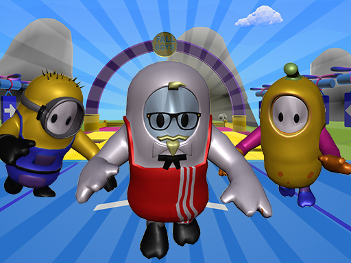 Fall Guys Multiplayer Runner - free online Browser game