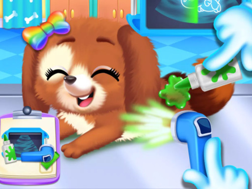 Newborn Puppy Dog Salon - free online Browser game