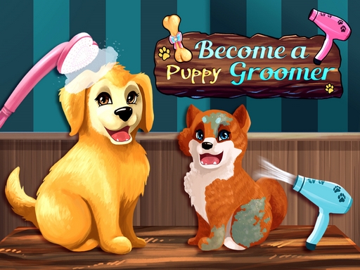Become a Puppy Groomer - free online Browser game