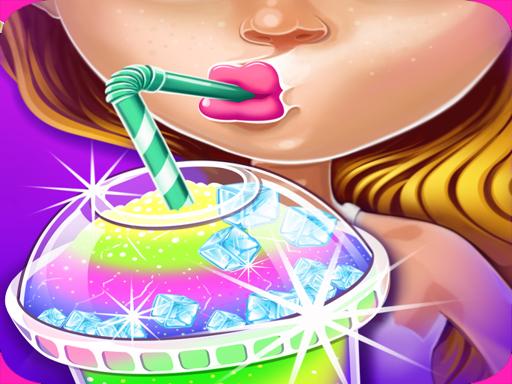 Ice Slushy Maker Rainbow Desserts game online - free online Browser game