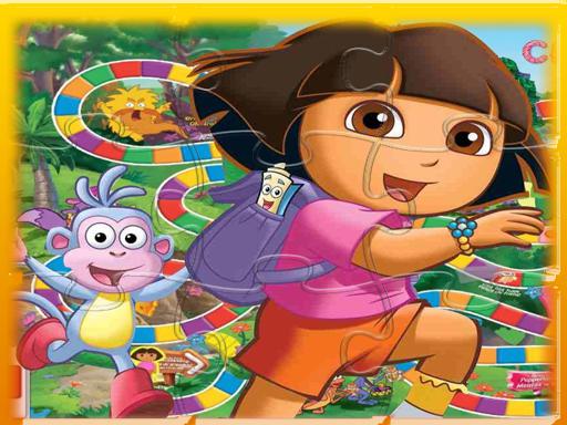 Dora the Explorer Match 3 Puzzle Game - free online Browser game