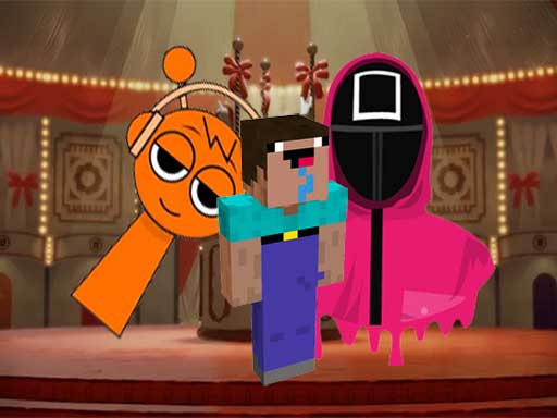 Nextbots on Minecraft Squid Game Sprunki - free online Browser game