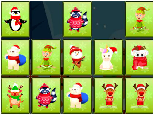 Animals Memory Xmas - free online Browser game