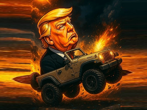 Trump Wheelie Challenge - free online Browser game