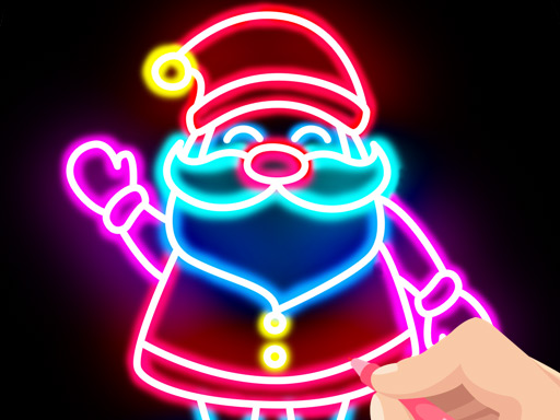 Draw Glow Christmas - free online Browser game