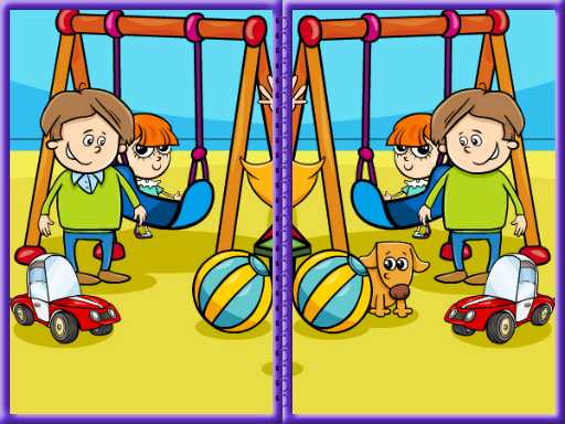 Kids Photo Differences - free online Browser game