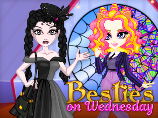 Besties on Wednesday - free online Browser game
