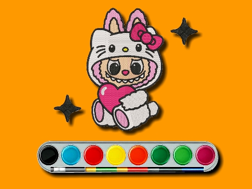 Labubu Coloring Adventure - free online Browser game