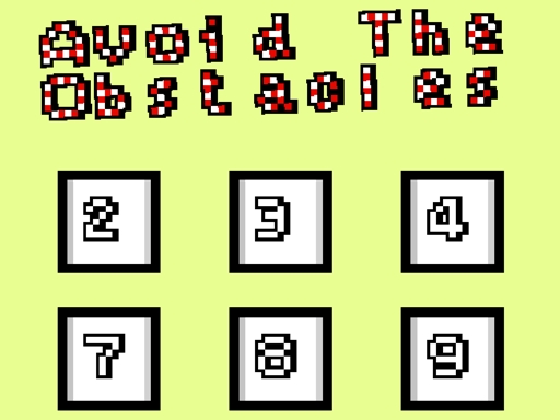Play Avoid the obstacles online - game preview