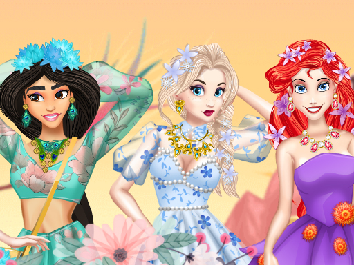 Floral Outfit For The Princess - free online Browser game