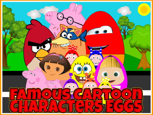 Famous Cartoon Characters Eggs - free online Browser game