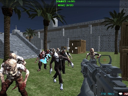 Shooting Zombie fps Xtreme Good vs Bad Boys - free online Browser game