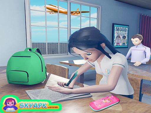 Virtual High School Girl Game- School Simulator 3D - free online Browser game