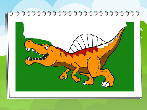 Coloring Book Dinosaurs - free online Browser game
