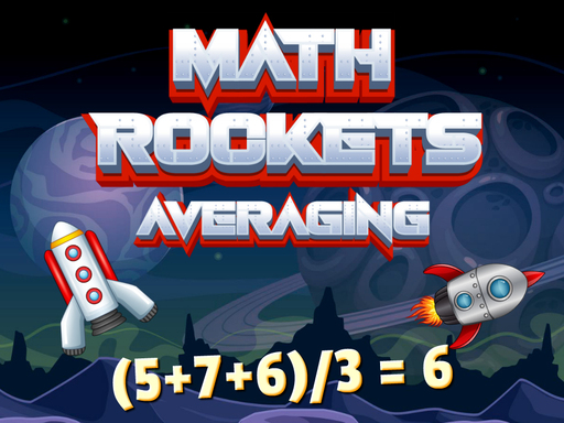 Math Rockets Averaging - free online Browser game
