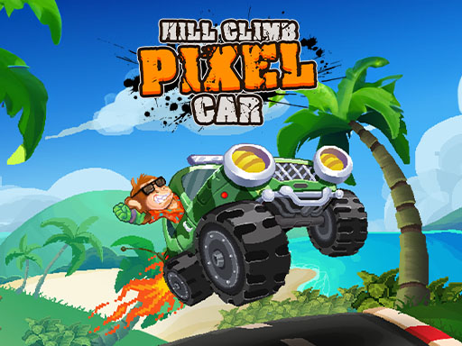 Hill Climb Pixel Car - free online Browser game