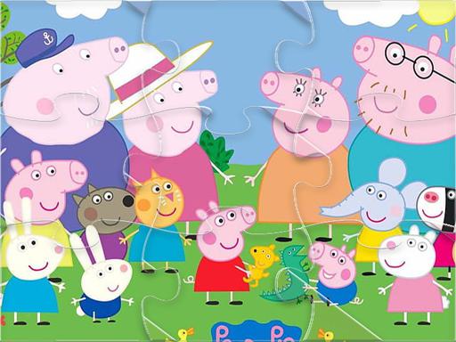 Peppa Pig Jigsaw Puzzle Online - free online Browser game
