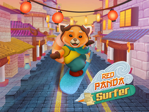 Red Panda Surfer - free online Browser game